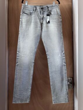 Diesel Buster Jeans Slim Tapered R99J6 Gray Wash  Men’s 33x32